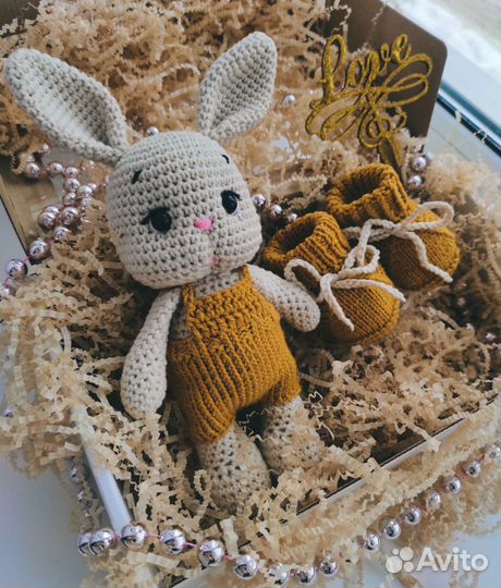 Зайка, бокс для новорождённого, ручная работа