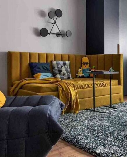 Детская кровать диван с мягкими бортиками