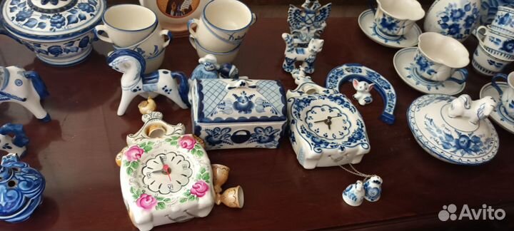 Гжель изделия из частной коллекции