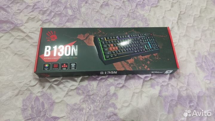 Игровая клавиатура с подсветкой A4tech Blood b130n