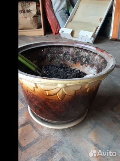 Горшок для цветов керамика большой