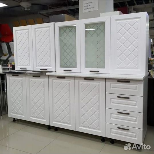 Кухонный гарнитур Агава Акация белая 2 м. (новая)