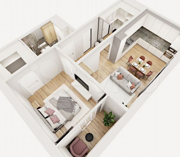 2-к. квартира, 54,3 м², 9/12 эт.