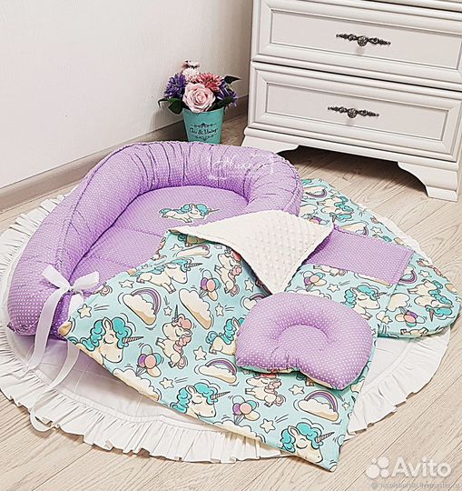 Кокон-гнёздышко для новорождённого комплект