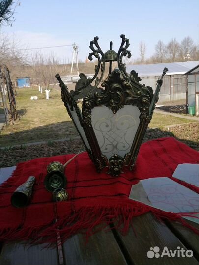 Люстра, бра латунные СССР