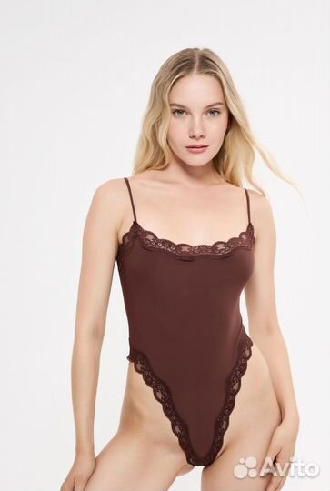 Боди laodo с кружевом