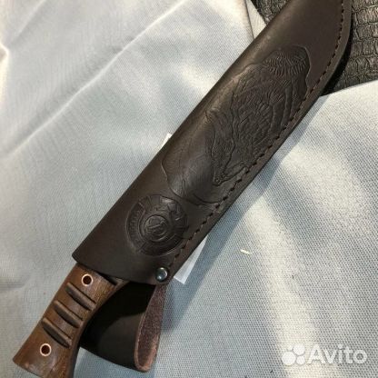 Нож складной, якутский, охотничий, финка