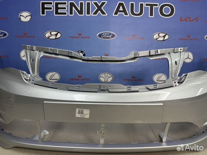 Бампер передний Kia Rio 3 с 15-17 цвет Серебристый