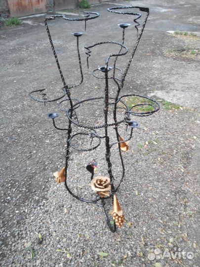 Кованная подставка для кашпо цветов, ручная работа