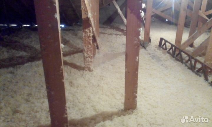 Бесшовный целлюлозный утеплитель