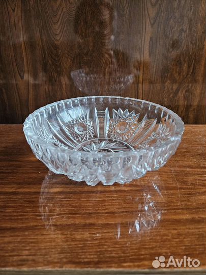 Салатник хрустальный большой СССР