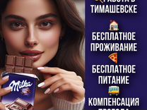 Упаковщик шоколадок в Тимашевске (с питанием)