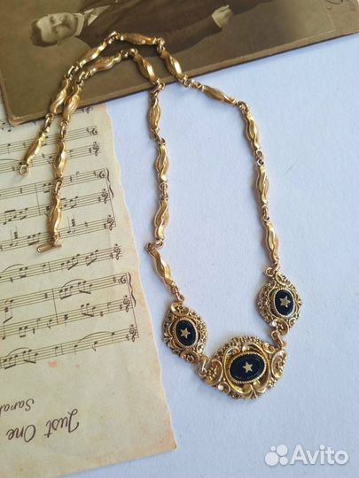 Колье ожерелье бидермайер