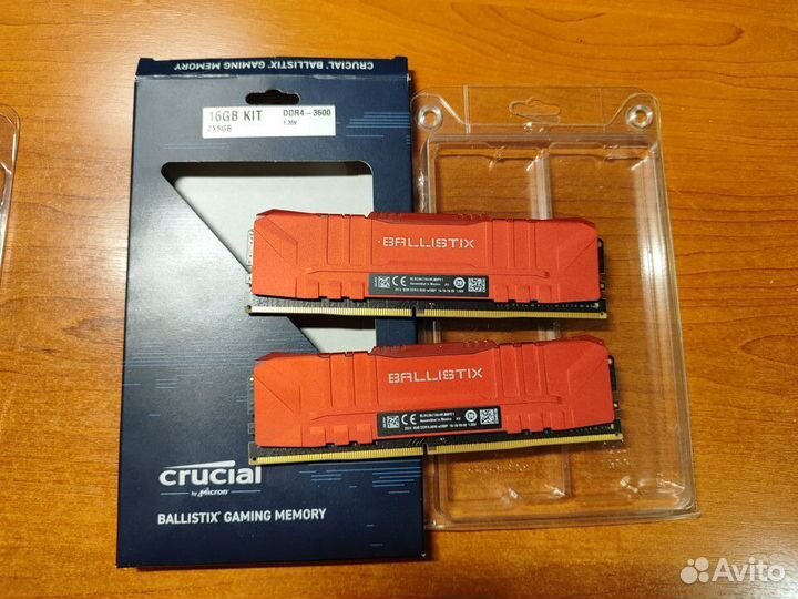 Оперативная память Crucial Ballistix DDR4 3600 16г