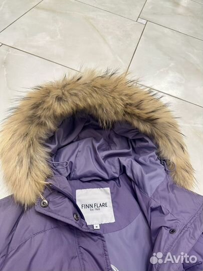 Пуховик (пальто) Finn Flare, 46(М) р-р, фиолетовый
