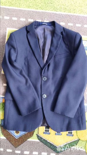 Школьный костюм для мальчика 134 синий