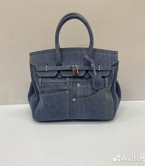 Сумка женская Hermes Birkin джинса