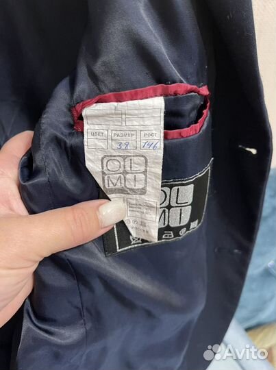 Школьный пиджак 146 синего цвета