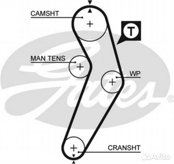 Gates 5473XS Ремень грм