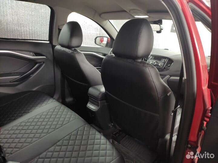 Авточехлы из экокожи на vesta LADA ромбом