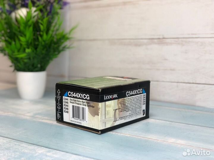 Картридж Lexmark C544X1CG голубой