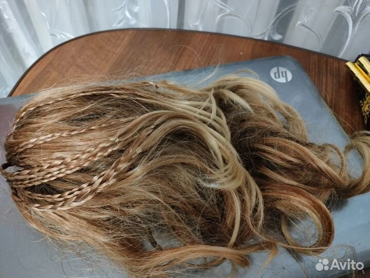 Шиньон на крабике (светлый и темный махагон)