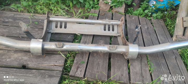 Защита переднего бампера Pajero3/4