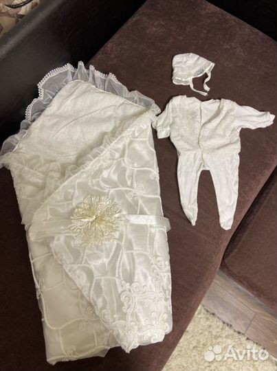 Комплект на выписку, конверт, одеяло