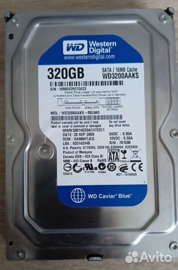 Жесткий диск wd 320GB