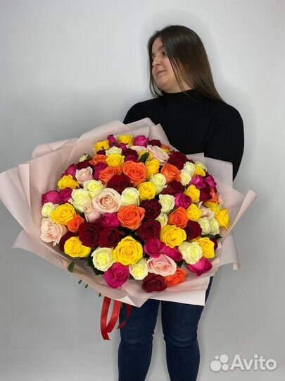 Розы цветы букеты 25 31 51 101 201 301 опт