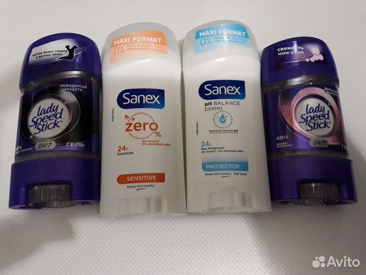 Sanex,Леди спид стик 65 ml и солевой деодор