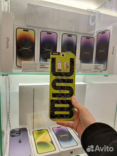 USB переходник remax RA-USB1 Micro USB на USB Type