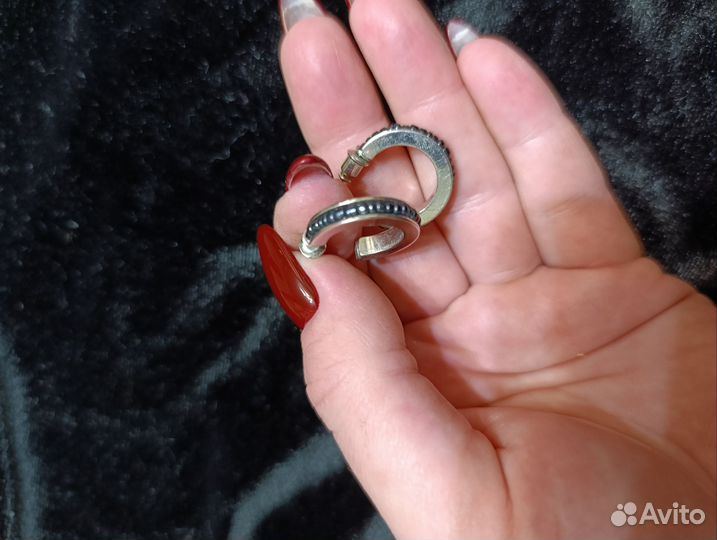 Бижутерия Серьги Кольца