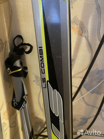 Лыжи беговые fisher комплект