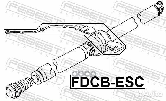 Подшипник опоры карданного вала fdcbesc Febest