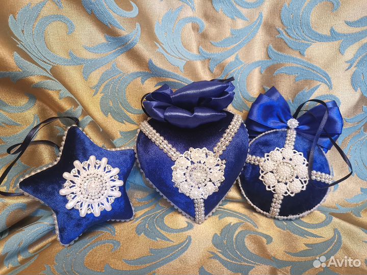 Елочные игрушки ручной работы