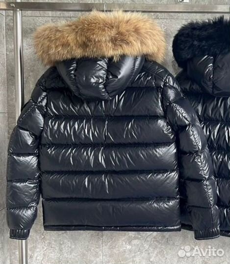 Пуховик Moncler Maya Faux Fur с мехом в наличии