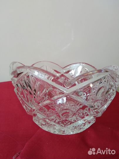 Ваза салатник хрустальный СССР