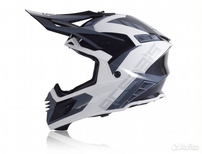 Мотошлем Acerbis X-track White/Black Glossy 2023