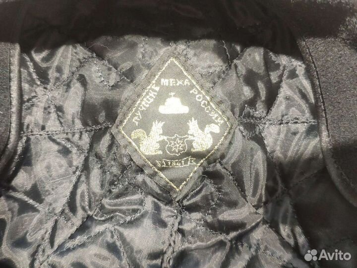 Меховая мужская кепка из нерпы р. 56-58