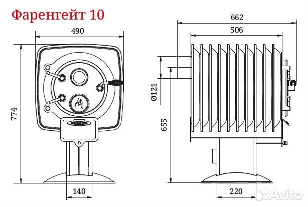 Печь Отопительная Фаренгейт 10