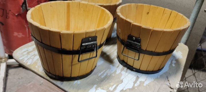 Деревянное ведерко