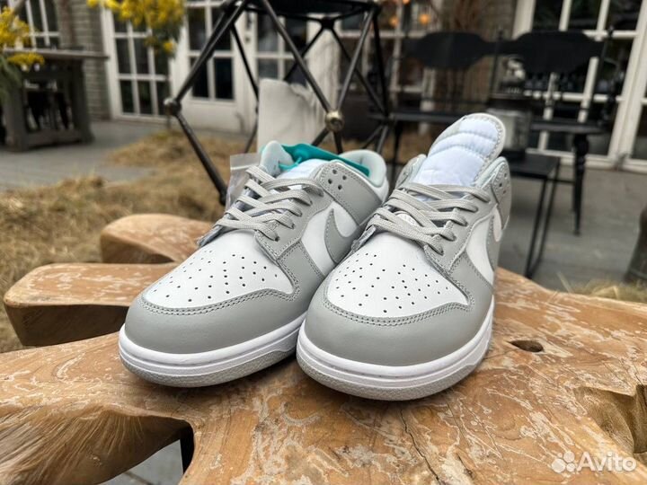 Кроссовки Nike Dunk low Grey Frog