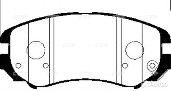 Колодки тормозные дисковые передние CTR GK0463P