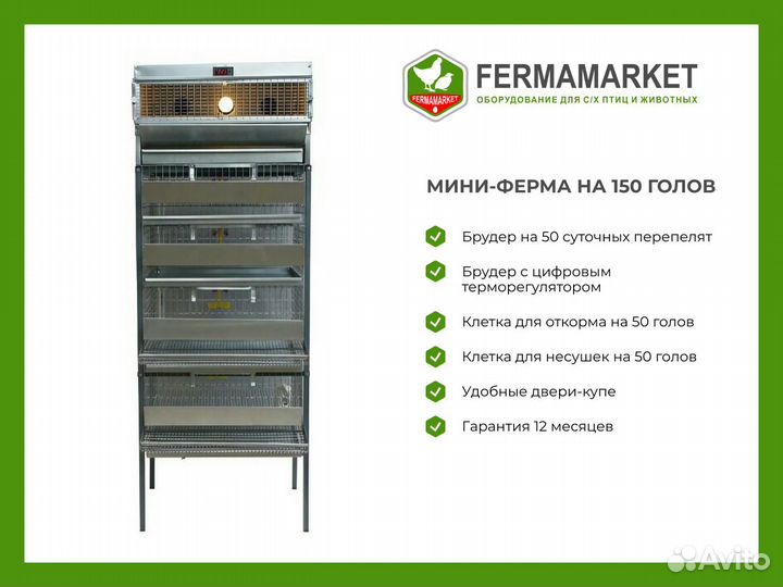 Клетки для перепелов Целина