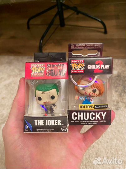 Фигурки pop keychain джокер и чаки