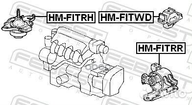 Опора двигателя HM-fitwd HM-fitwd Febest