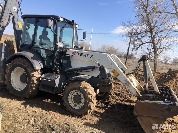 Аренда экскаватора погрузчика terex