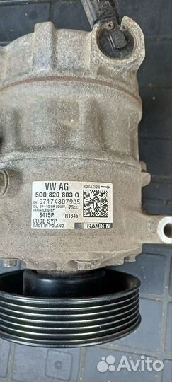 Компрессор кондиционера на skoda octavia a7