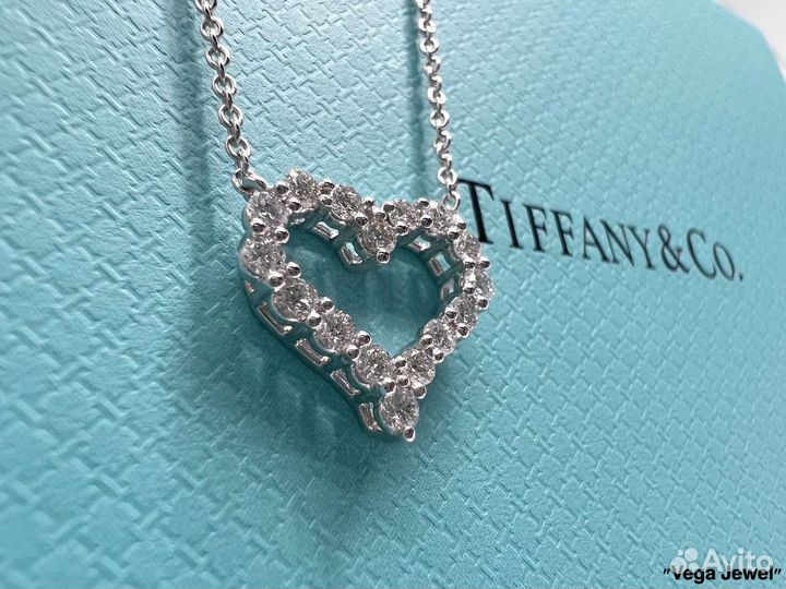 Женская подвеска сердце Tiffany & Co